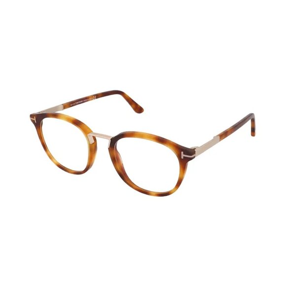New Authentic Tom Ford FT5555-B/V 056 Round Eyeglasses
